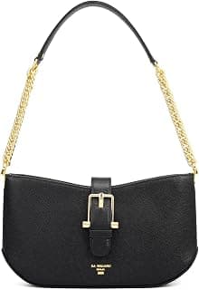 Da Milano Small Leather Shoulder Bag - Black (01502OL)