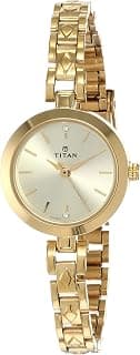 Titan Titan Karishma Analog Champagne Dial Women's Watch -NM2598YM01 / NL2598YM01