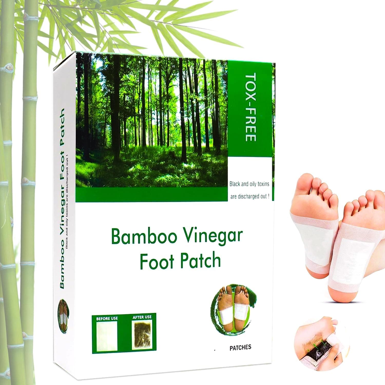 Murti Export Tox Free Premium Organic Health Foot Patch Remove,Pain Free Pads for Stress Relief Sleep, Natural ingredients Toxins Foot Detox Pads For Adhesive Foot pad (2 Boxes = 20 Patches)