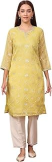 W for Woman Women's Polyester Geometric Regular Shvet