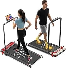 Sparnod Fitness STH-3007 3-in-1 Double-Sided Walking Pad Treadmill for Home Use with Acupressure Massage Pad, 5-Speed Modes, LED Display, Incline, 2.5HP Motor, Supports Up to 120kg