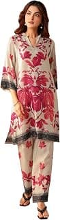 Libas Printed Cotton Blend Co-ord Set