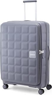 American Tourister Bitbloc | Check-in Trolley Bag (79.5 cm) | 106 Ltrs | 360° 8 Wheel Spinner | Hard Case | Recessed TSA Lock | 3 Years Global Warranty | Grey