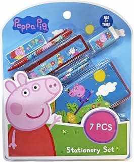 Peppa Pig 7 pcs Stationery Set Ideal for Kids Students & Return Gift for Age of 3 Years+