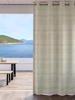 Ddecor Curtain Pack of 1, Polyster Jacquard Plains and Textures Curtain, Large Door 9 FT, Orville, Room Darkening |135 CM X 260 CM, Yellow