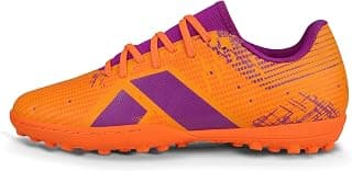 Nivia Rabona 2.0 Turf Football Shoes for Mens, Rubber Stud with PVC Synthetic Leather, Soft Cushion die Cut N R eva Sockliner, Light Weight die Cut Insole (Neon Citrus/Festival Fuchsia)