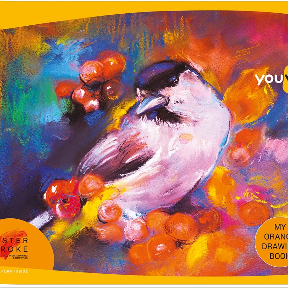 Navneet Youva | Orange Drawing Book for students and budding artists| Big Size 27.5 cm x 34.7 cm | 56 Pages | Pack Of 2.