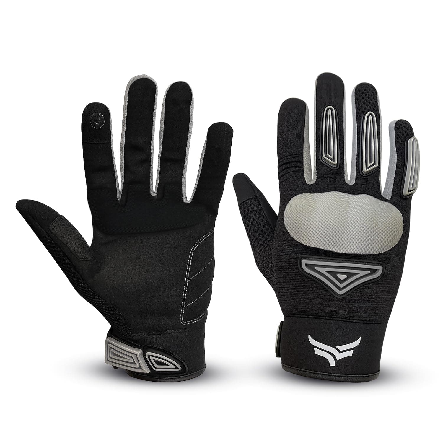 XTRIM Unisex Rouge Biking Gloves, with Velcro, TPR Knuckle Protection, Small