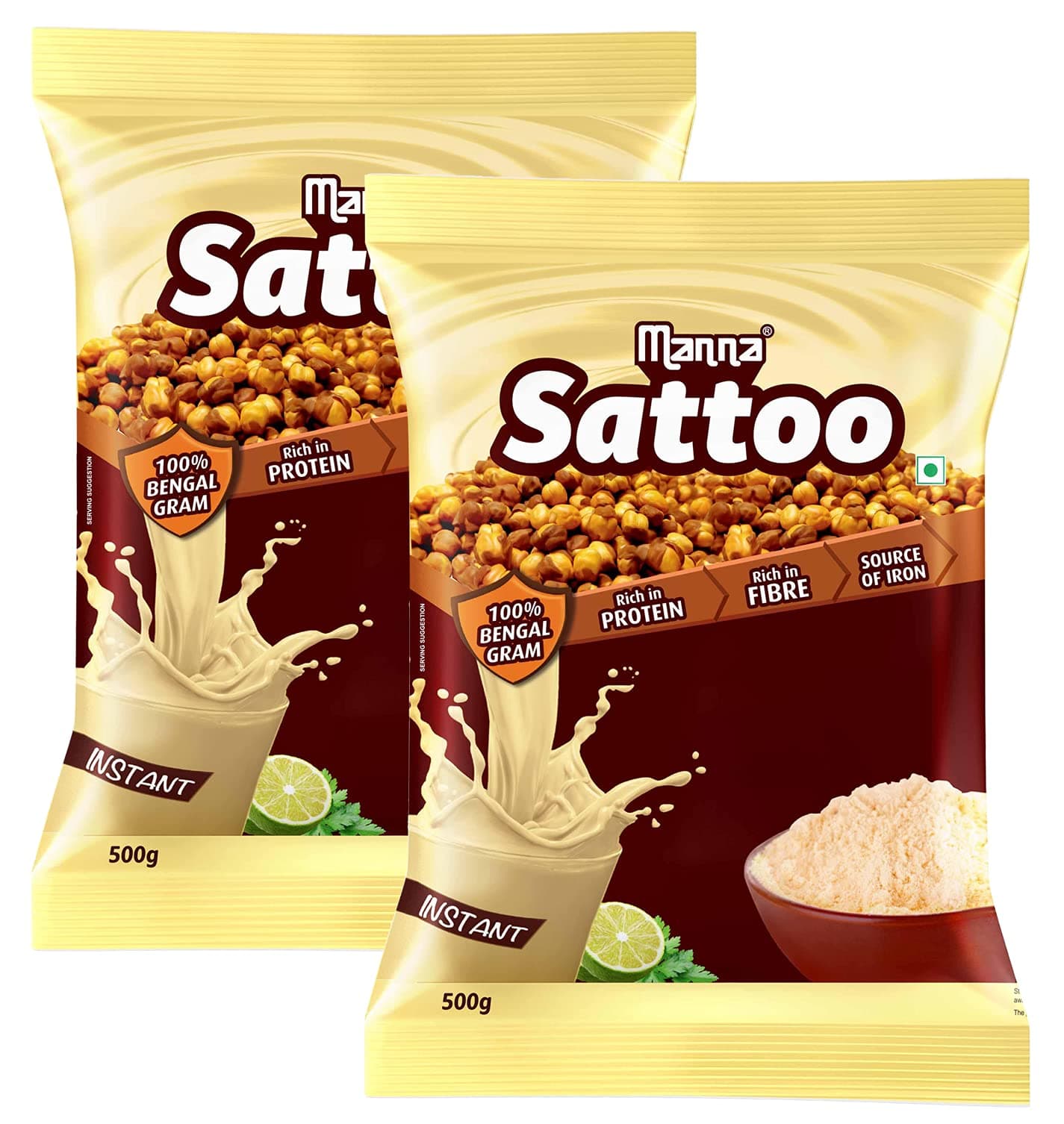 Manna Sattu Powder 1kg, Chana Sattu, Sand roasted and Stone Ground. High protein from natural sources