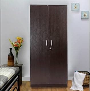 HomeTown Prime Melamine Faced Chipboard Two Door Wardorbe in Wenge Color