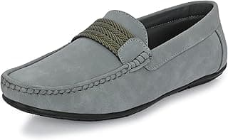 Centrino Loafer Shoe for Mens | Stylish & Comfortable with Soft Cushioned Insole | Hand-Stitched Design for Trendy (6546)