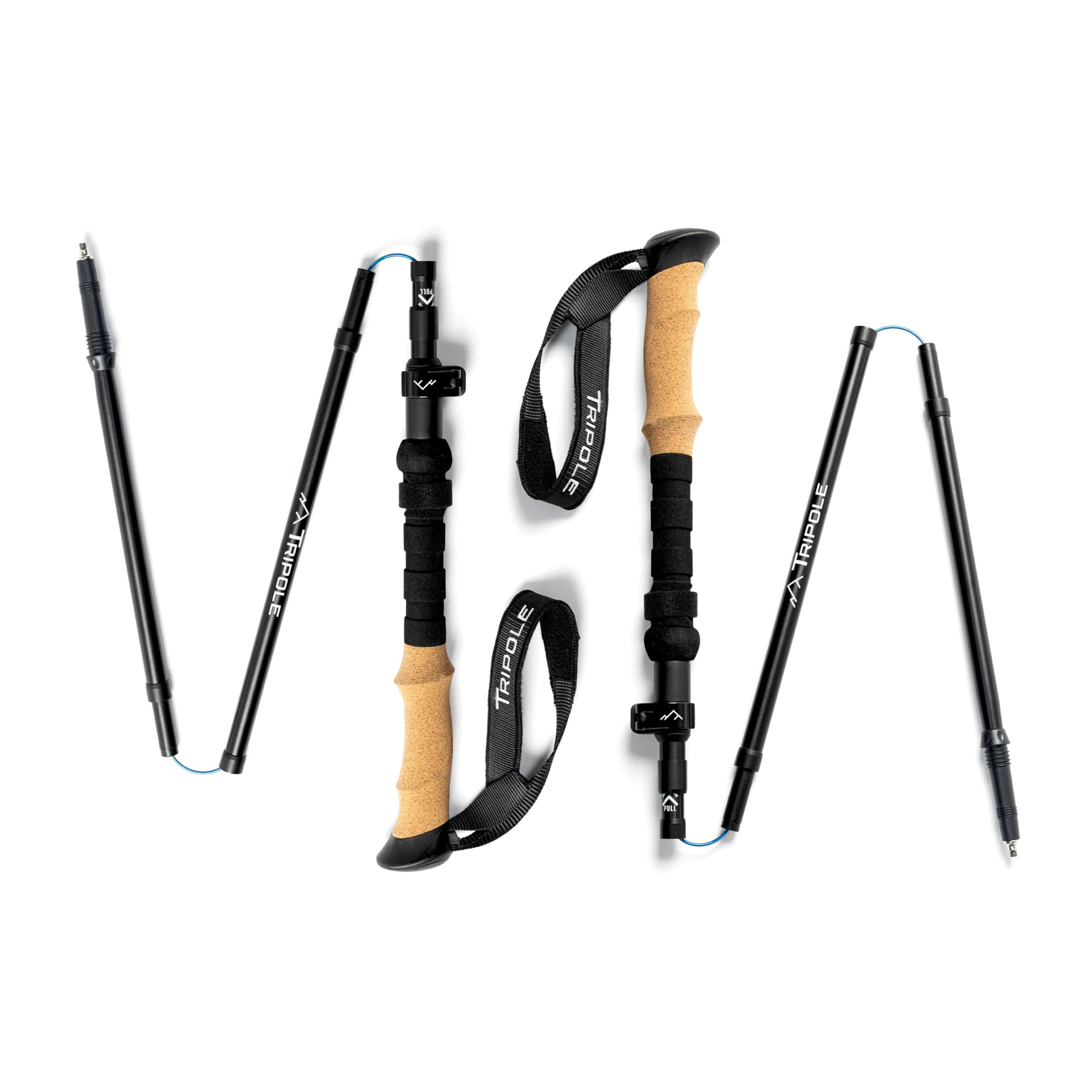 Tripole Trailcore Foldable Trekking and Hiking Poles | ALU7075 | Lightweight | Twin Poles