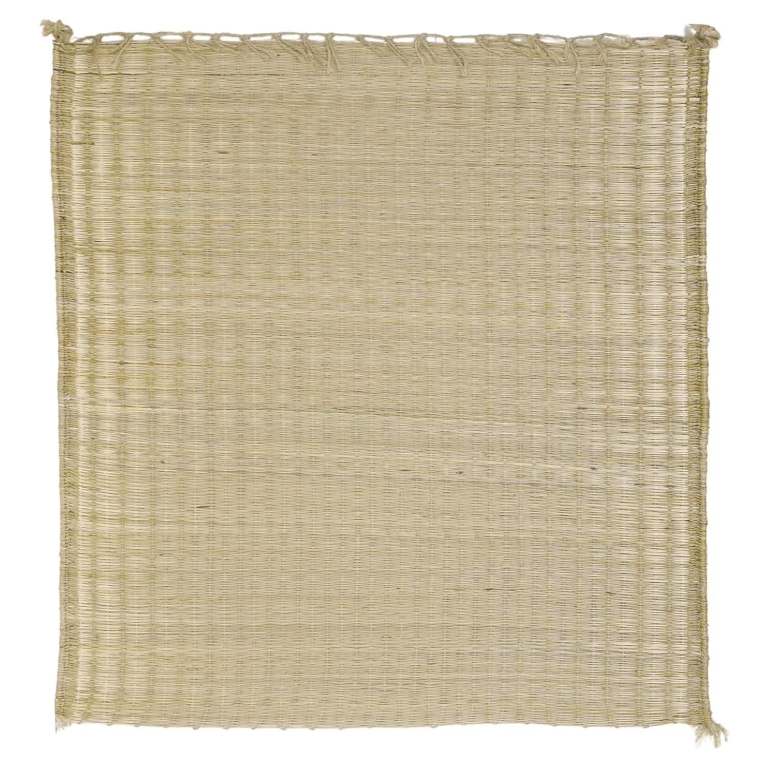 MAMAJI TECH SOLUTION Kusha Grass Pooja Mat for Sitting | Handmade Aasan for Puja & Meditation | Traditional Mandir Asan | Natural & Eco-Friendly Madurkathi Chatai (1, 24 * 24 Inch)