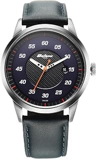 Titan Titan Octane Quartz Analog with Date Black Dial Dark Blue Leather Strap Watch for Men - NT1806SL14