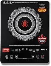 Prestige PIRC 3.0 2400W Infrared Cooktop Black and Silver|Radiant Heating Technology|Sleek Design|Feather Touch Panel|1 Years Warranty on the Product and 2 Years on Coil