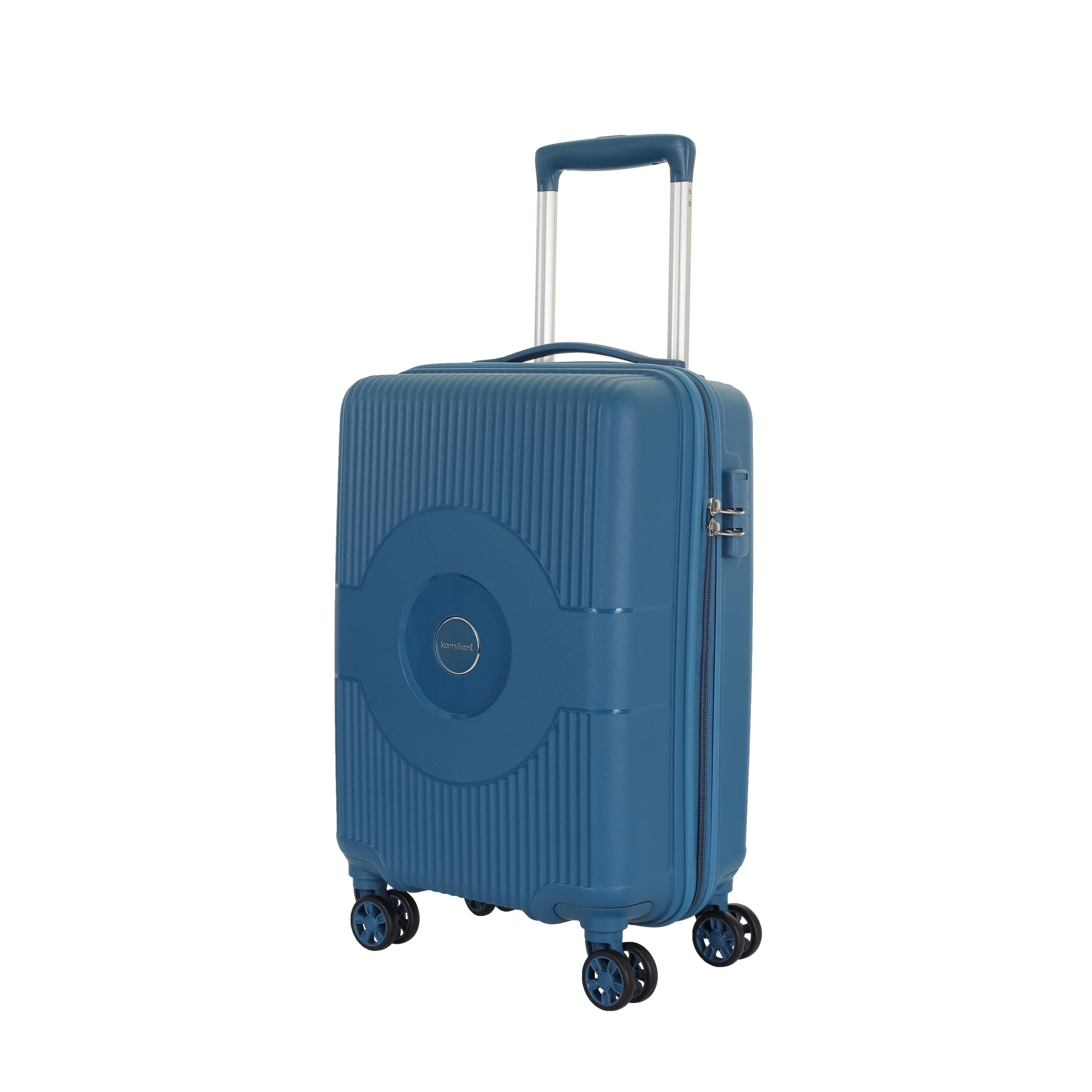 Kamiliant Polypropylene KAM 8 Spinner Wheels Hard Shell Suitcase Might DW SP79CM DEEP Ocean,Blue, Medium