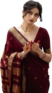 Regolitha women fashion soft banarasi saree for women, silk saree With Blouse Piece