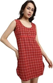 FOREVER 21 Checked Multi Mini Dresses 23000082315010 Multicolour