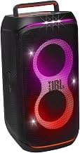 JBL Partybox 120 Wireless Bluetooth 160W Party Speaker, AI Sound Boost, Futuristic Light Show,Upto 12H Runtime,Auracast Multispeaker Support,Guitar+Mic Input