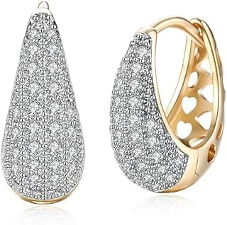 YouBella Jewellery Gold Plated Crystal Earrings for Girls and Women