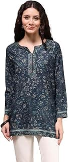 BIBA Women's Polyester Printed Straight Kurti