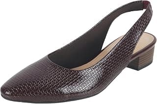 Mochi Women'sCasual Faux Leather Slingback Heels