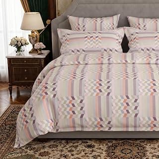 Bombay Dyeing King Size Bedsheet with 2 Pillow Covers - 180 TC, 100% Cotton - Vibrant Fade Resistant Prints - Soft Breathable Wrinkle Free - Machine Washable - F05
