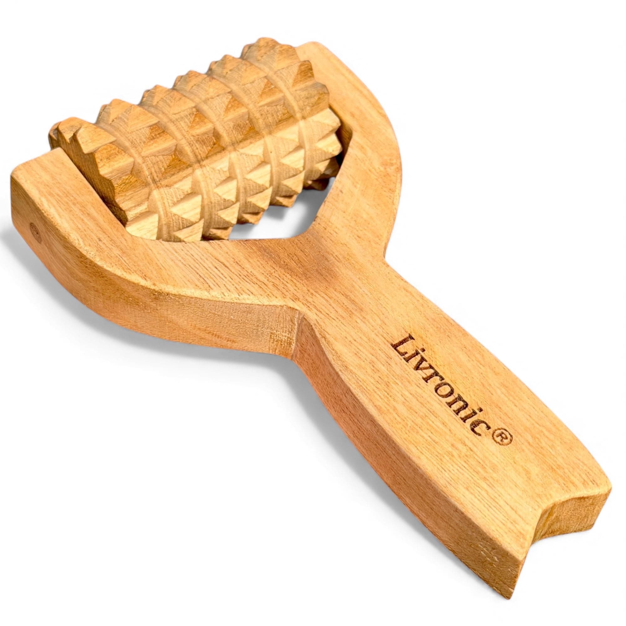 Livronic® Balayantra for Hair Growth Roller | Head Roller Bala Yantra | Wooden Derma Roller Balyantra for Hair | Wood Head Massage & Scalp Massager - Pain Relief & Blood Circulation