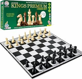 RATNA'S Strategy Game Junior Kings Premium Chess Board Set for Kids with Logical and Strong Mind to Enhance Their Logical Thinking and Concentration