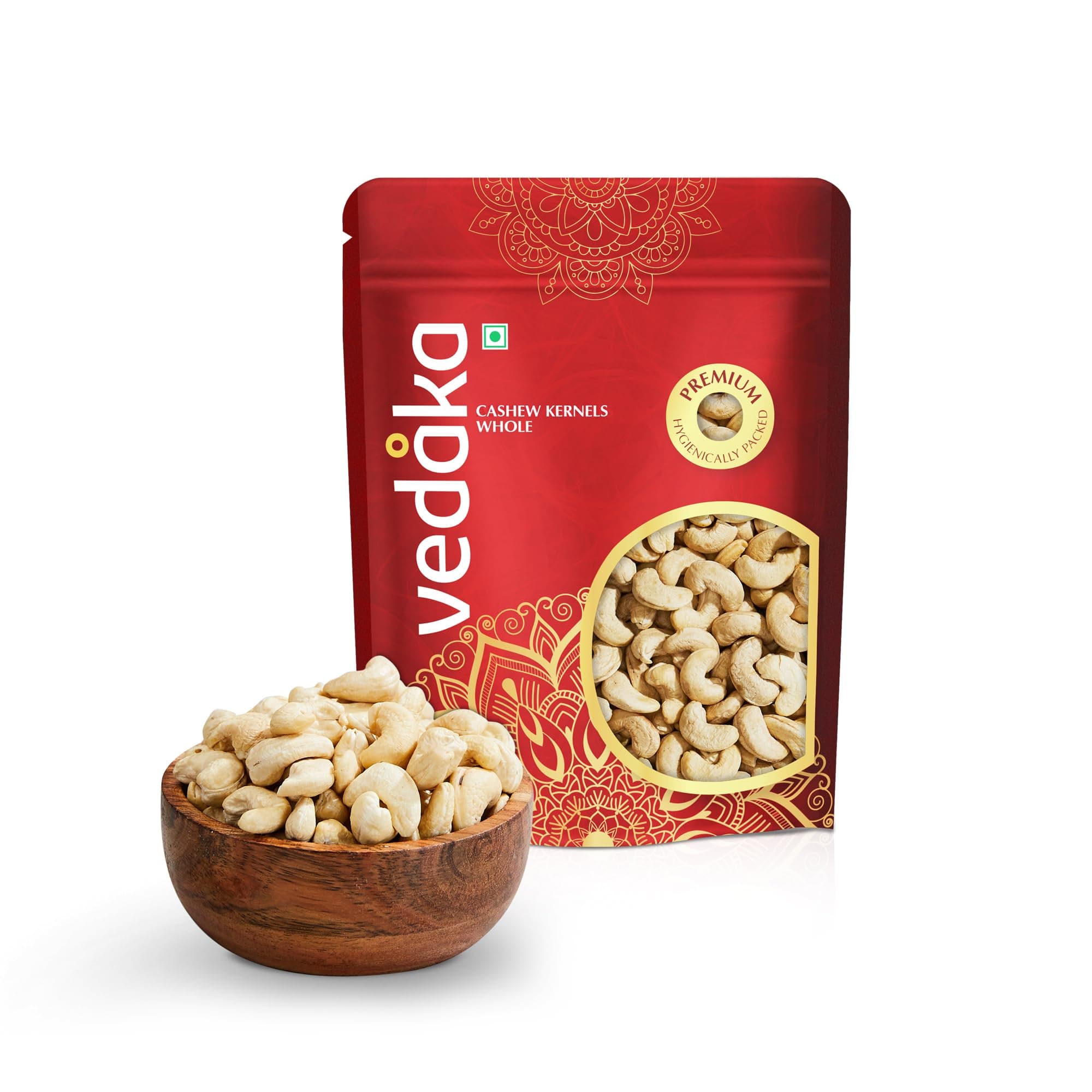 Amazon Brand - Vedaka Premium Cashews (Grade W240) | 500 g | Gluten Free & Plant Based Protein | Premium Kaju Nuts, Dried
