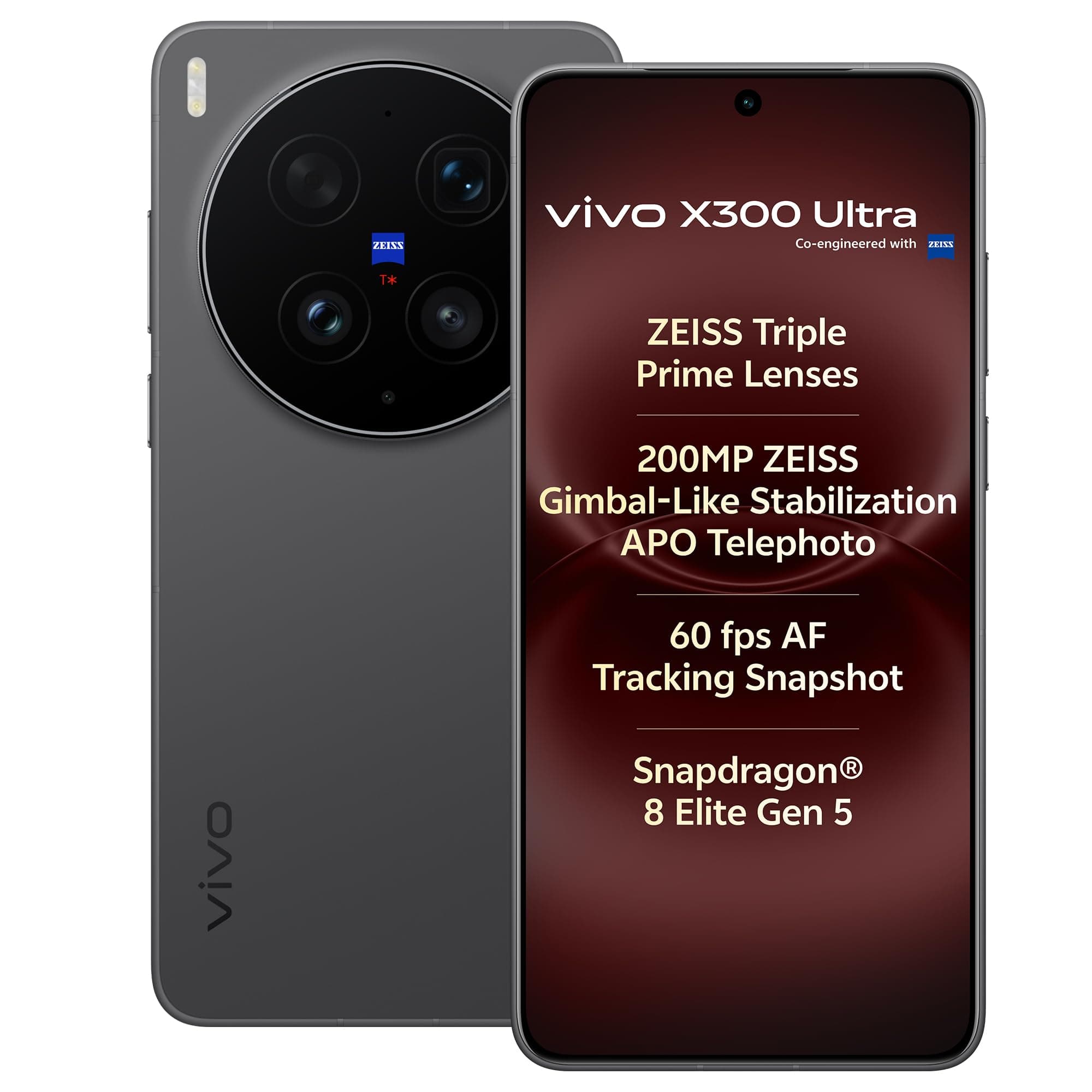 vivo X300 Ultra 5G (Eclipse Black, 16GB RAM, 512GB Storage) Photographer Kit Project Customization with No Cost EMI/Additional Exchange Offers