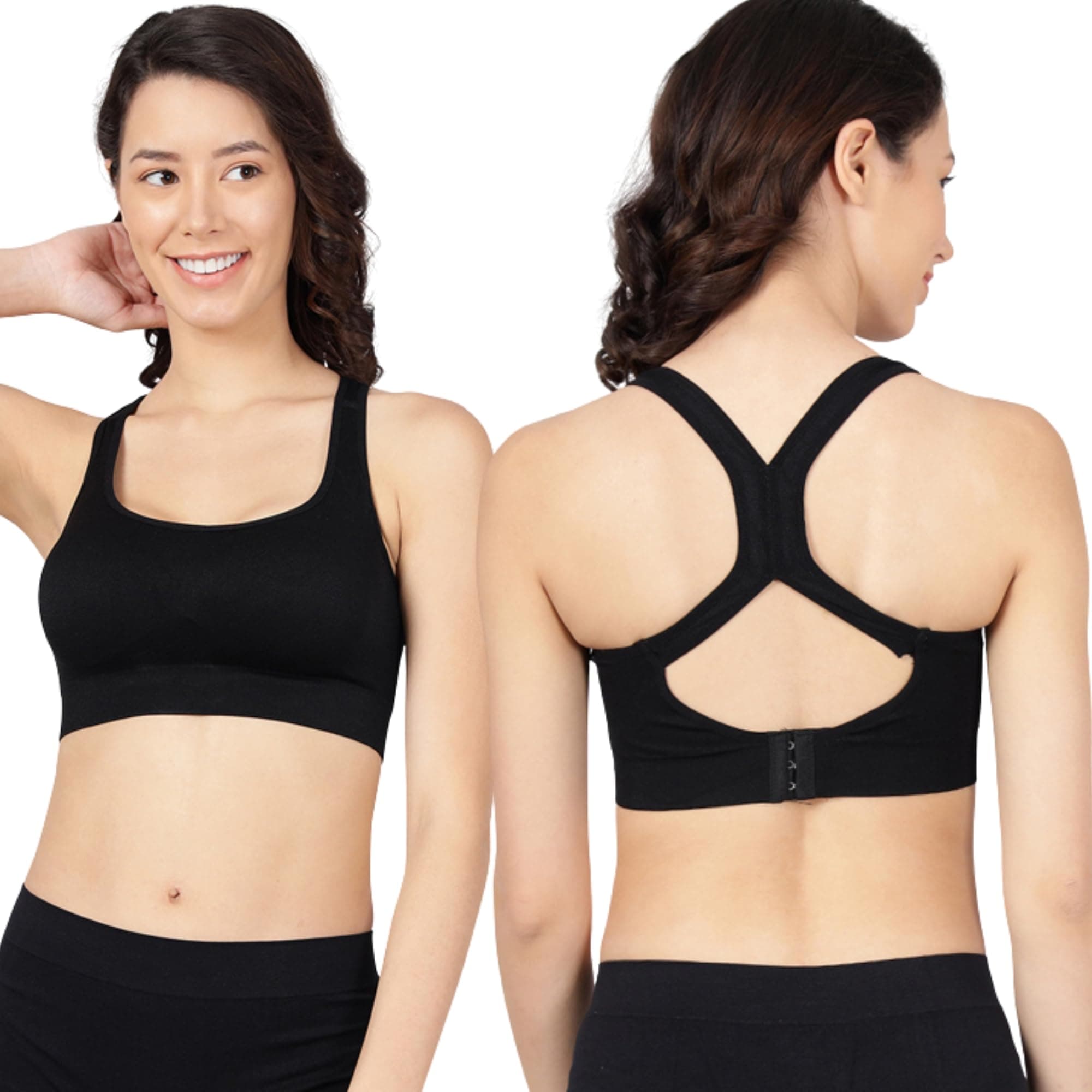 Shoppy Villa - Sports Bras for Women | Gym Bras for Women Workout | Yoga Bra,Lighty Padded Cup with Full Coverage with Removable Pads