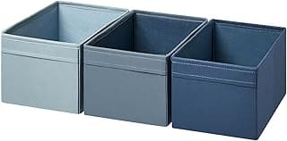 Ikea DRÖNA Box, set of 3, blue, 18x25x15 cm