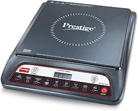 Prestige PIC 20 WIZ 1600W Induction Cooktop(Black, Automatic Whistle Counter, Indian Menu Option)