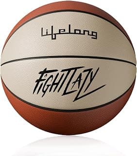 Lifelong Rubber Professional Basketball | Size 7 | Indoor Outdoor Training & Match Play Ball | Synthetic Rubber with Enhanced Grip | Free Air Needle | Basketball for Kids & Player