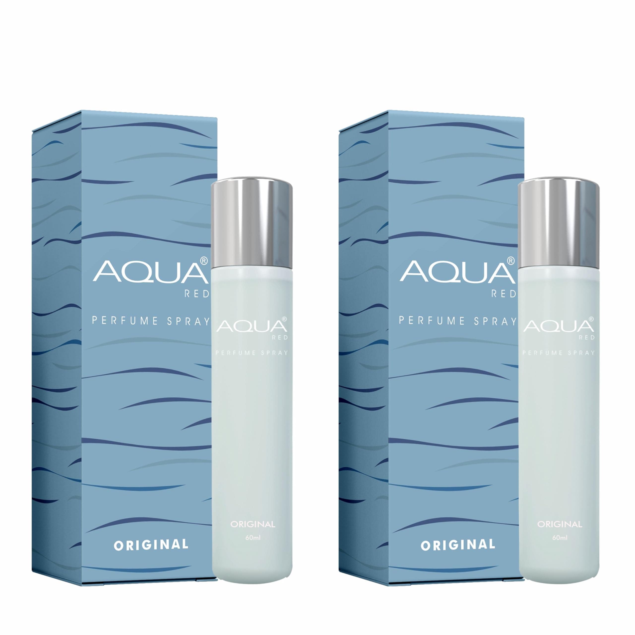 Aqua Red Perfume For Men | Fresh Scent | Luxury perfume | Premium Perfume | Body spray | Long Lasting & Smooth Jasmine Fragrance, Perfume Spray For Men, 60ml Each (Pack Of 2) Fresh