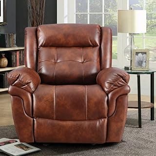 HomeTown Fabric Eclairs Single Seater Sofa (Tan)