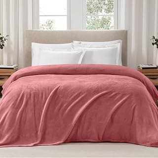 haus & kinder Soft Embrace Flannel Single Blanket | Ultra Soft | Ac Blanket | Apricot Blanket | 100% Polyester Blankets | 190 GSM | Blanket for Bed, Sofa & Travel | 150 x 220cm