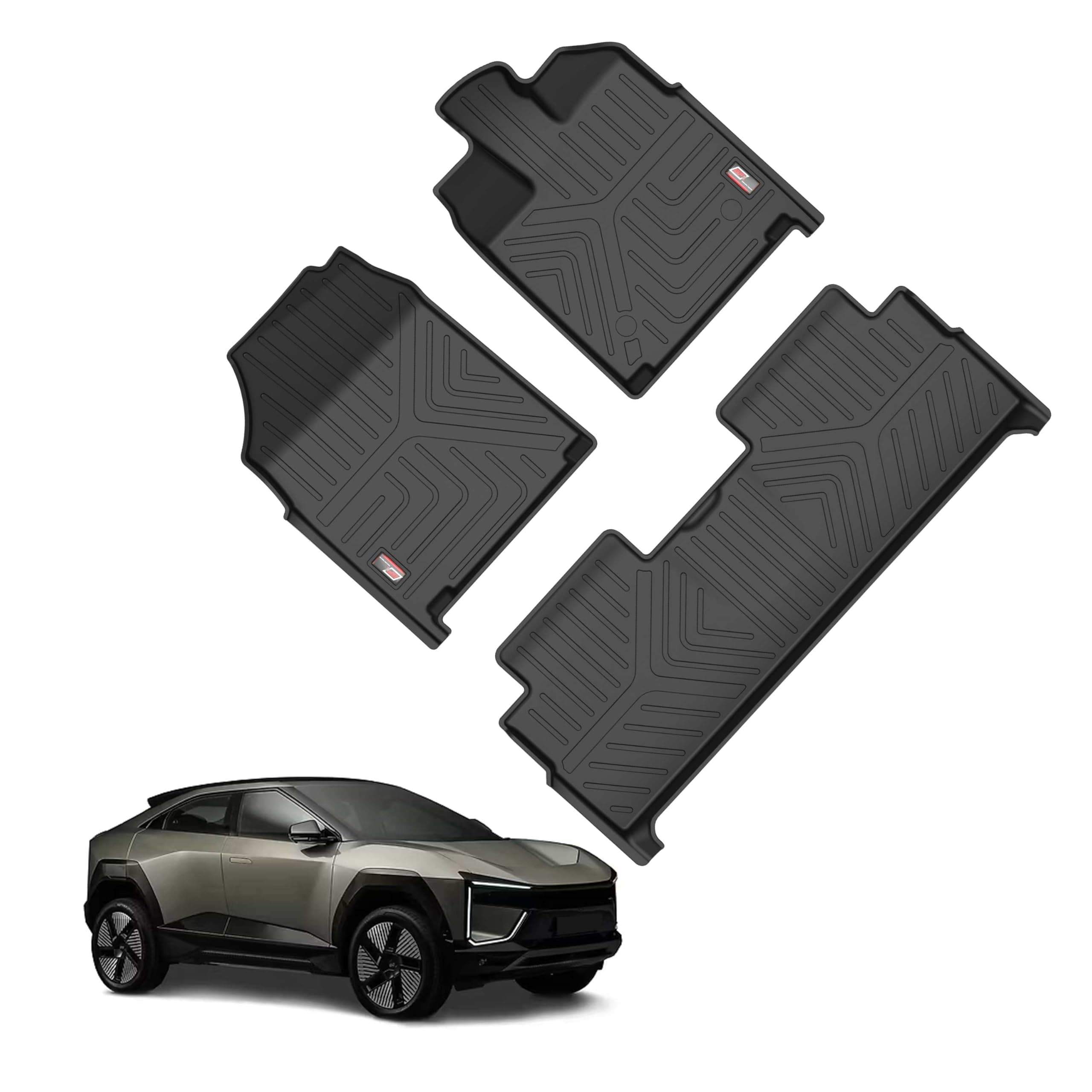 GFX Life Long Car Floor Mats for Mahindra BE 6 (2024 Onwards) All-Weather Protection | Anti-Skid Design | Custom Fit | Easy to Clean | Durable & Stylish | Keeps Car Interior Clean & Dust-Free