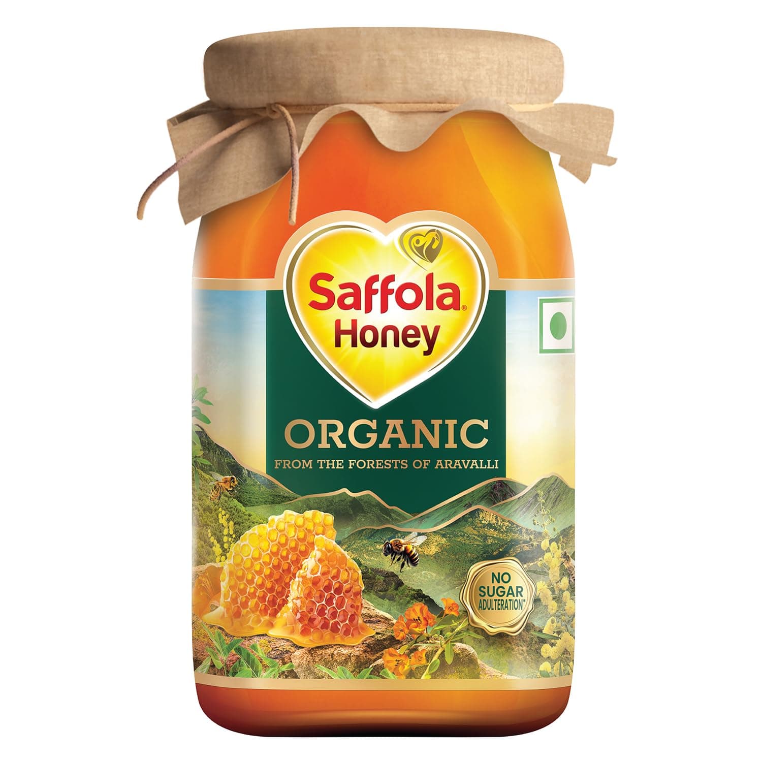 Saffola Wild Forest Organic Honey, 500g, 100% Pure Wild Forest Organic Honey
