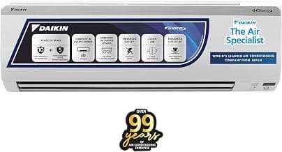 DAIKIN 1.5 Ton 5 Star Inverter Split AC (Copper, PM 1.0 Filter, 2022 Model, JTKJ50U, White)