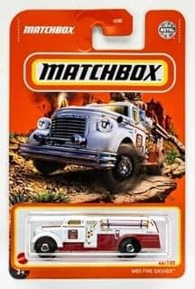 Matchbox White Fire Dasher 46/100 Truck Die-cast Metal Toy Car for Children (Unisex)