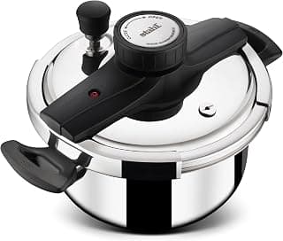 Stahl Versatil Triply 3L Pressure Cooker, Induction Cooker, Outer Lid Pressure cooker, Induction & Gas Stove Compatible, 5 Years Warranty
