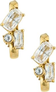GUESS Chandelier Yellow Gold Women's Hoop Earrings - Premium Stainless Steel, High Tarnish Resistant Designs - UBE05361YG