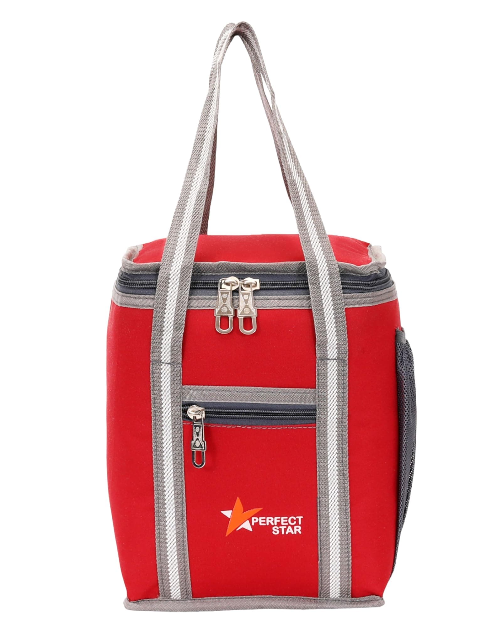 perfect star Lunch Bag Office Tiffin Bags for Men Women Boys and Girls Kids | Insulated Hot Cold Travel Lunch Bag | for Lunch Tiffin Box & Bottle | for Office, School, Picnic (Red)