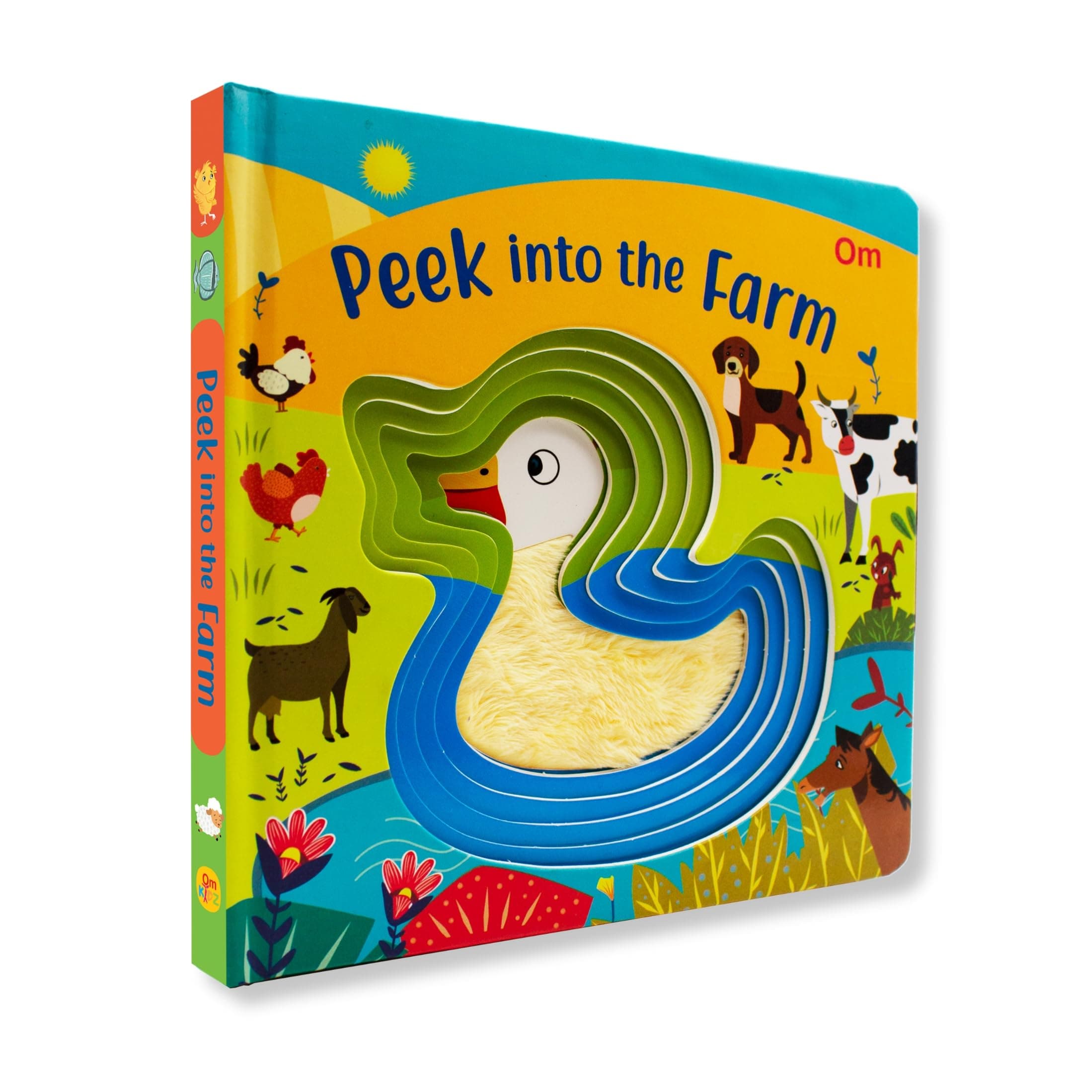 Board book: Peek into the Farm - Illustrated rhymes for kids - Board Book for Children Age 1-3 Years