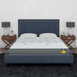 Centuary Mattresses Sleepables |10 Years Warranty | 8-Inch Double Size Ortho Pocketed Zero Partner Disturbance Plush Quilted Rolled Packed Pocket Spring Mattress (72x48x8)