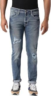 Pepe Jeans Men's Low Rise Straight Jeans