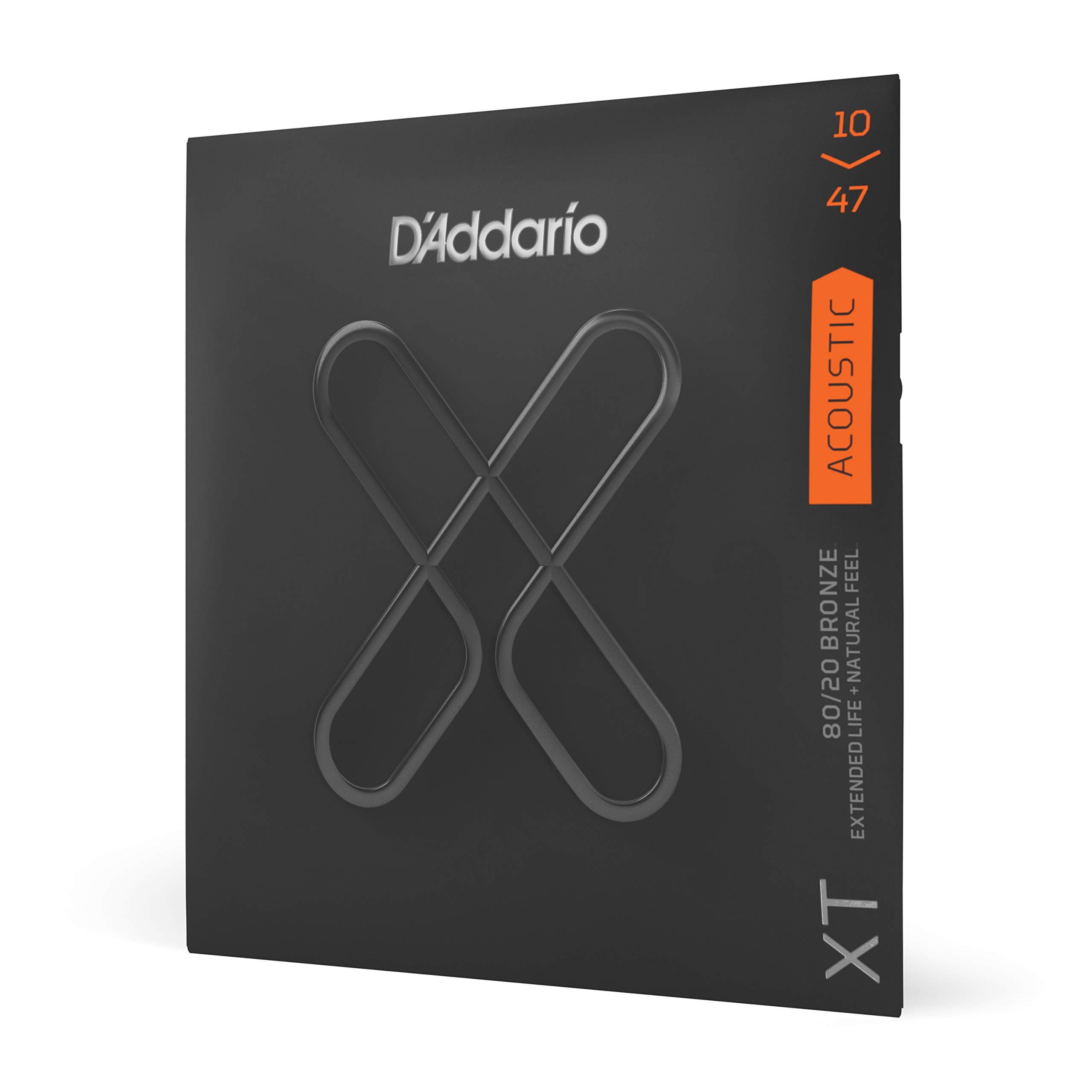 D'Addario XT Phosphor Bronze Acoustic Guitar Strings, Extra Light, 10-47
