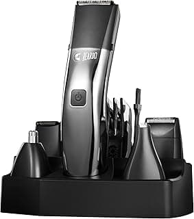 Beardo Chrome Beast Multipurpose Full Body Groomer Trimmer Set For Men | 40 Length Settings | 8 attachments | Beard/Hair/Body/Precision/Ear/Nose Trimmer|With Dock|90 min. run time | All-in-1 trimmer